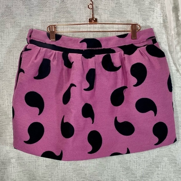 Diane Von Furstenberg Addie paisley pink mini skirt size 6 - Picture 9 of 9